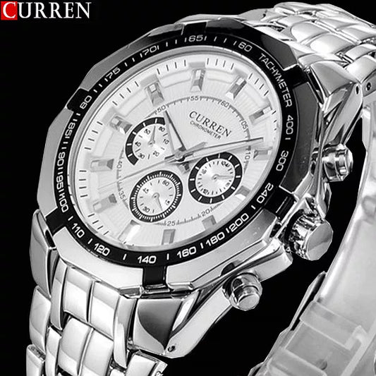 2018 New CURREN Watches Men Top Luxury Brand Hot Design Military Sports Wrist watches Men Digital Quartz Men Full Steel Watch